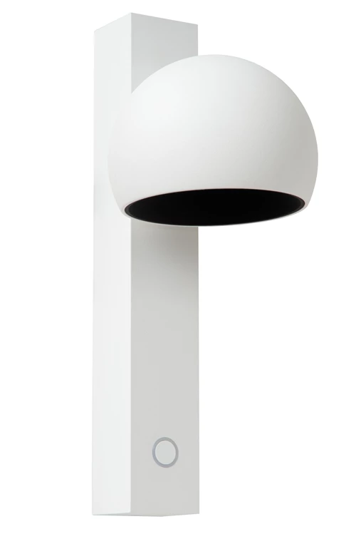 Lucide ESFERA - Wandlamp - LED Dimb. - 1x9W 2700K - Wit | Premium - uitgezet